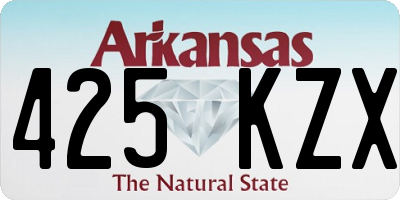 AR license plate 425KZX