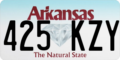 AR license plate 425KZY