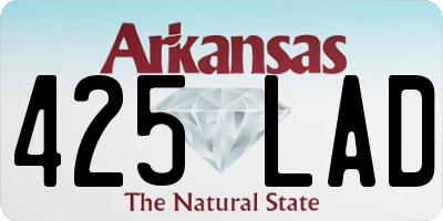 AR license plate 425LAD