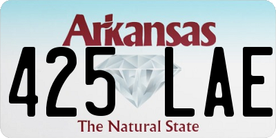AR license plate 425LAE