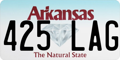 AR license plate 425LAG