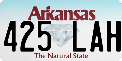 AR license plate 425LAH