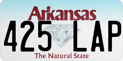 AR license plate 425LAP