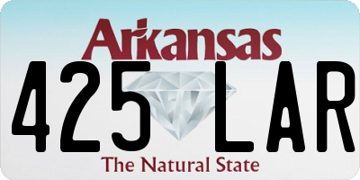 AR license plate 425LAR