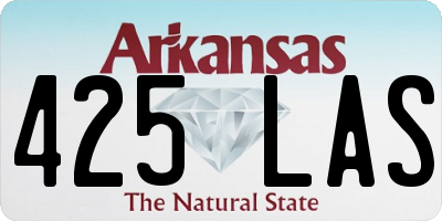AR license plate 425LAS