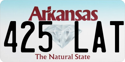 AR license plate 425LAT