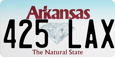 AR license plate 425LAX