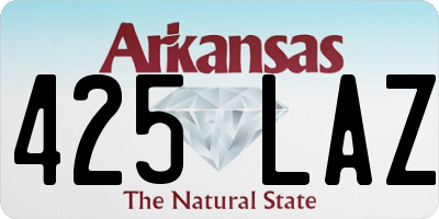 AR license plate 425LAZ