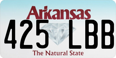AR license plate 425LBB