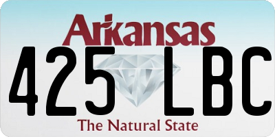 AR license plate 425LBC