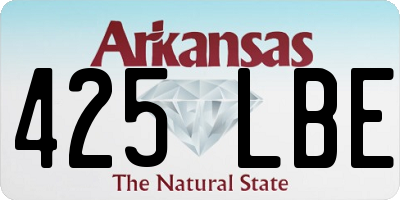 AR license plate 425LBE
