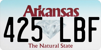 AR license plate 425LBF