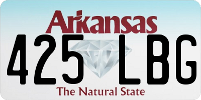 AR license plate 425LBG