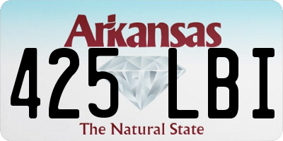 AR license plate 425LBI