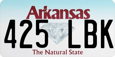 AR license plate 425LBK