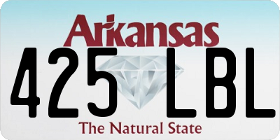 AR license plate 425LBL