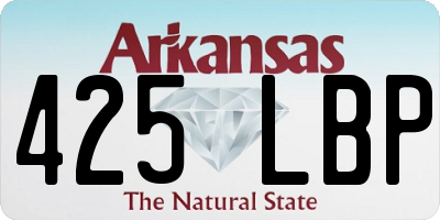 AR license plate 425LBP