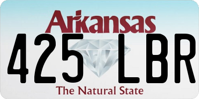 AR license plate 425LBR