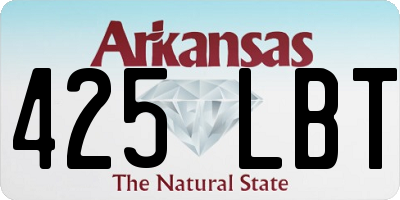 AR license plate 425LBT