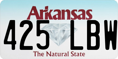AR license plate 425LBW