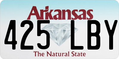 AR license plate 425LBY