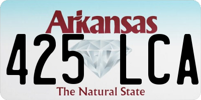AR license plate 425LCA