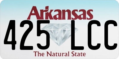 AR license plate 425LCC