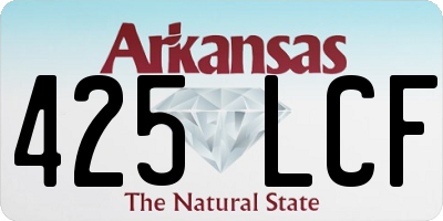 AR license plate 425LCF