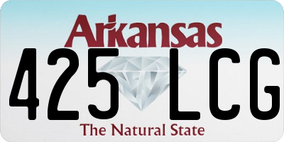 AR license plate 425LCG