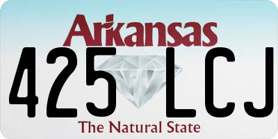 AR license plate 425LCJ