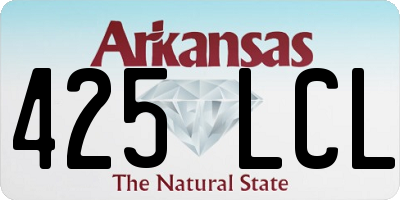 AR license plate 425LCL