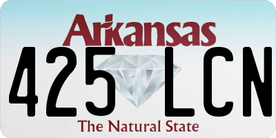 AR license plate 425LCN