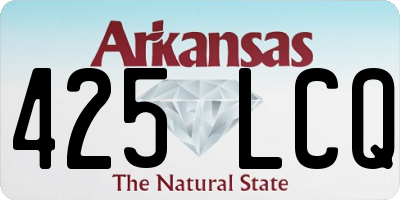 AR license plate 425LCQ