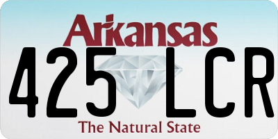 AR license plate 425LCR