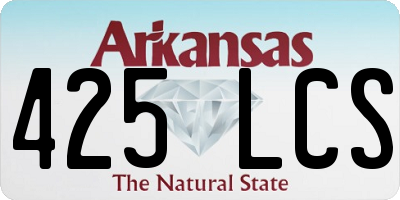 AR license plate 425LCS