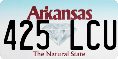 AR license plate 425LCU