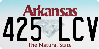 AR license plate 425LCV