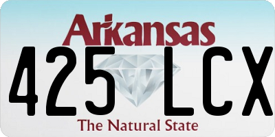 AR license plate 425LCX