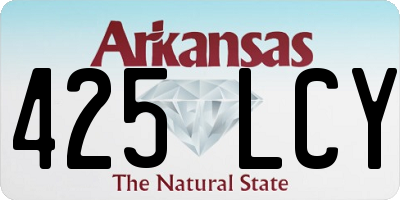 AR license plate 425LCY