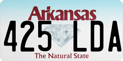 AR license plate 425LDA
