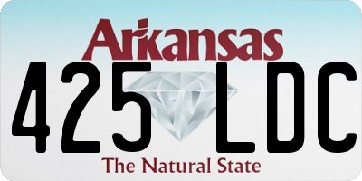 AR license plate 425LDC