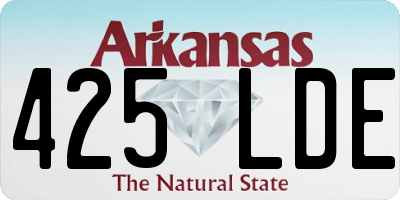 AR license plate 425LDE
