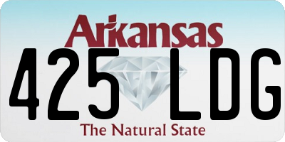 AR license plate 425LDG