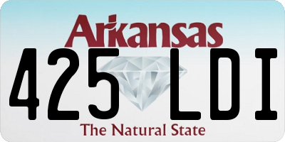AR license plate 425LDI