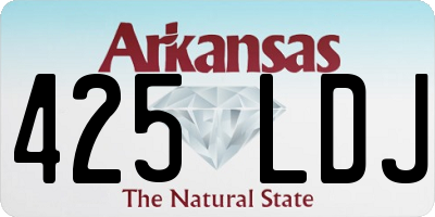 AR license plate 425LDJ