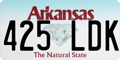 AR license plate 425LDK