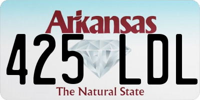 AR license plate 425LDL