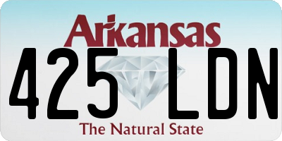 AR license plate 425LDN