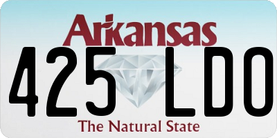 AR license plate 425LDO
