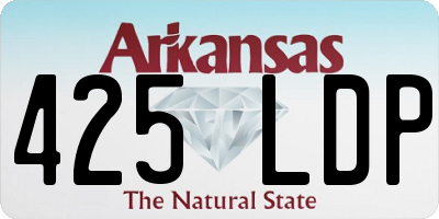 AR license plate 425LDP